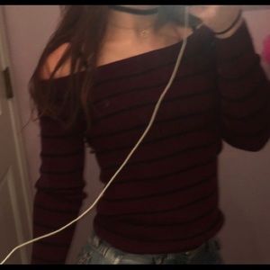 Off the shoulder sweater